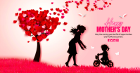 Pink Illustrative Mother's Day Facebook Shared Image template