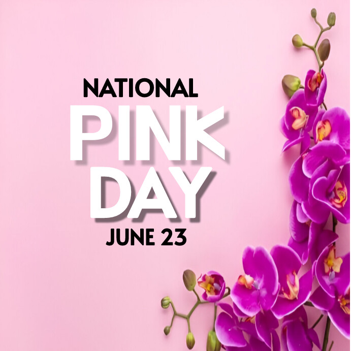 Pink Illustrative National Pink Day Instagra Template | PosterMyWall