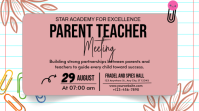 Różowy Parent Teacher Meeting งานนำเสนอ Presentation Template