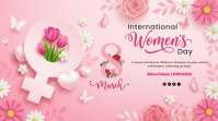 Pink International Women's Day Digital Display (16:9) template