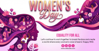 Pink International Women's Day Facebook Shared Image Isithombe Esabiwe ku-Facebook template