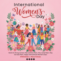 Pink International Women's Day Instagram Post Iphosti le-Instagram template