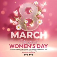Pink International Women's Day Instagram Post template