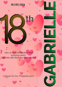 Happy 18th Birthday template PosterMyWall Happy 18th Birthday template PosterMyWall