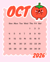 Pink 2026 Calendar Instagram Portrait Template - Page 10