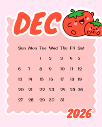 Pink 2026 Calendar Instagram Portrait Template - Page 12