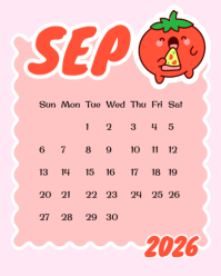 Pink 2026 Calendar Instagram Portrait Template - Page 9