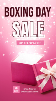 Rosa Boxing Day Sale Instagram Story Template
