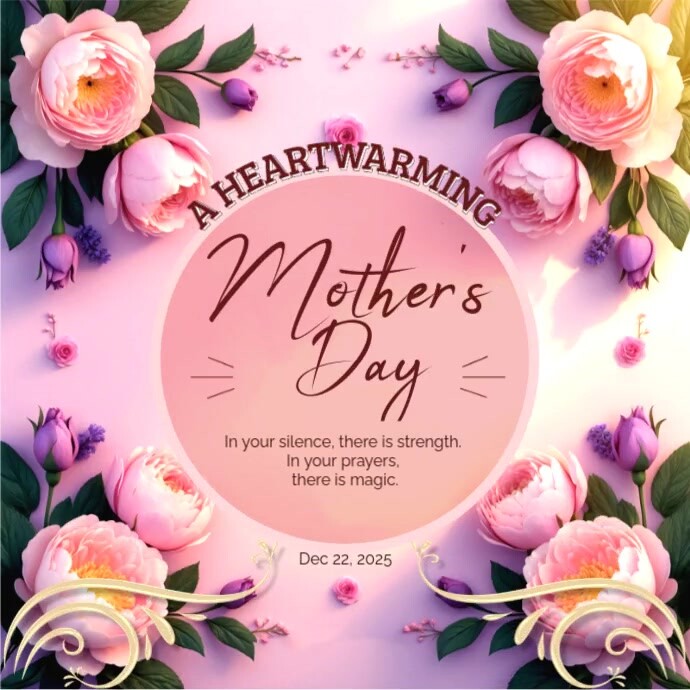 Pink Joyful Elegant Mother's Day Message – A Tribute To Her Strength And Love Instagram Post template