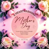 Pink Joyful Elegant Mother's Day Message – A Tribute To Her Strength And Love Instagram Post template