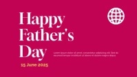 Pink Joyful Fathers Day Youtube Thumbnail template