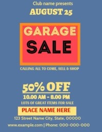 Pink Joyful Garage Flyer (us Letter) template