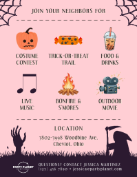 Pink Halloween Block Party Iflaya Template - Page 2
