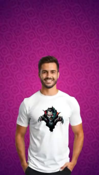 สีชมพู Halloween T-Shirt Promotion Youtube Short Template