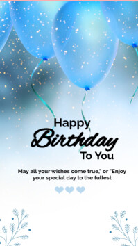 Pink Joyful Happy Birthday Instagram Story template