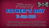 Pink Joyful Happy Fathers Day  Tag template