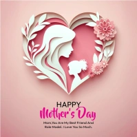Pink Joyful Happy Mother's Day Instagram Post template