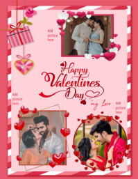 Pink Valentine's Day Collage Iflaya Template