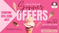 Pink Joyful Ice cream Digital Display (16:9) template