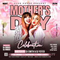 Pink Joyful Mother's Day Celebration Instagram Post Video template