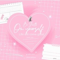 Pink Joyful Motivational Video Templates  Instagram Post