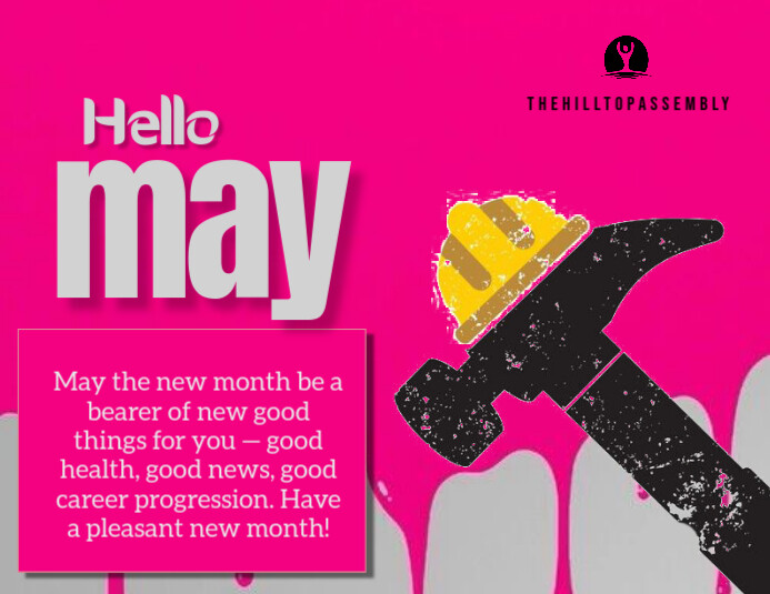 Pink Joyful New Month  Flyer (us Letter) Pamflet (VSA Brief) template