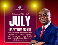 Pink Joyful New Month  Poster/wallboard Póster/Tablero template