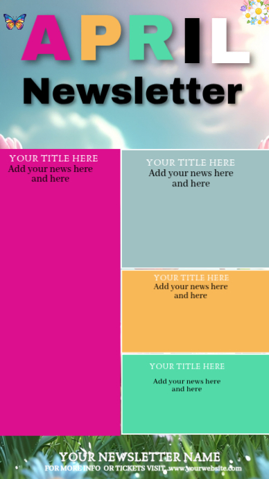 Pink Joyful Newsletter Instagram Story Template | PosterMyWall