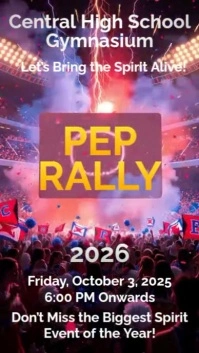 Pink Joyful Pep Rally Instagram Reel template