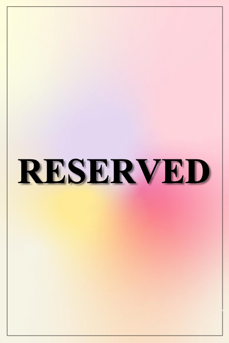 Pink Reserved. Text Pink Joyful Reserved Poster Template | PosterMyWall