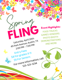 Spring Fling School Dance Template | PosterMyWall