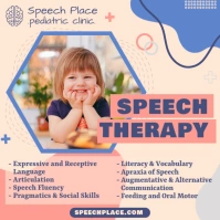 Pink Kids Speech Therpay Service Instagram Po template