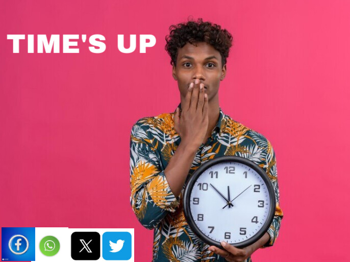 Pink List-based Time's Up Presentation Presentazione template