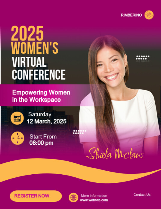 Copy of Pink Maximalist 2025 Women's Conference Flyer (us Letter ...