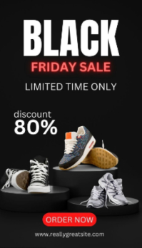 Pink Maximalist Black Friday  Business Card template