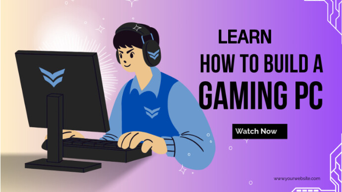 Pink Maximalist Build A Gaming Pc Youtube Thumbnail template