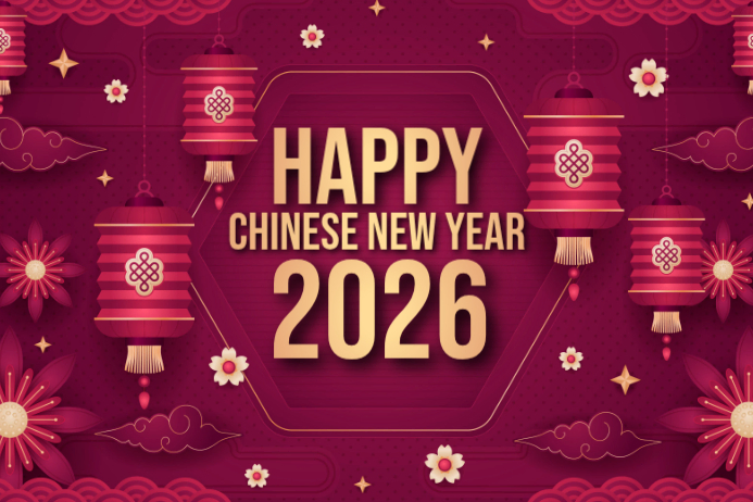 Pink maximalist chinese new year poster Template | PosterMyWall