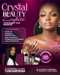 Pink Maximalist Elegant Beauty Salon Design Template  Instagram Portrait