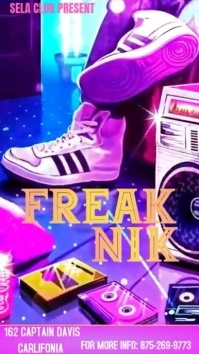 Pink Maximalist Freak Nik 90's Design I Gn Instagram Reel Instagram-Reel template