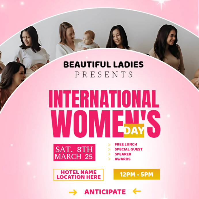 Copy of Pink Maximalist International Women's Day Instagram Post ...