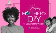 Pink Maximalist Mother's Day  Tag Etiqueta template