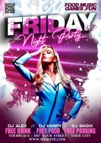 Pink Maximalist Party A1 template