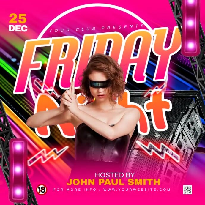 Copy of Pink Maximalist Party Template Instagram Post | PosterMyWall