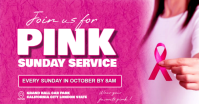 Pink Maximalist Pink Sunday Service Invitation Template Facebook Ad