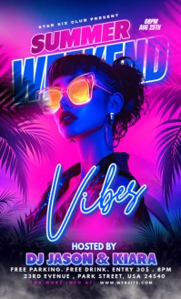 Pink Maximalist Summer Weekend Party  Us Legal template