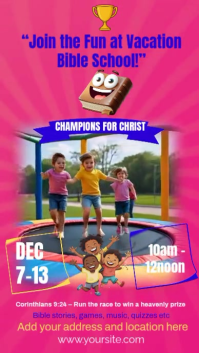 Rosa Vacation Bible School Reel Instagram Template