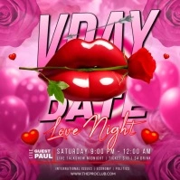 Pink Maximalist Valentine Day Instagram Post template