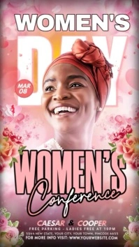 Pink Maximalist Women's Day Instagram Story template