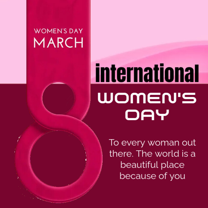 Copy of Pink Maximalist Women's Day Instagram Post | PosterMyWall