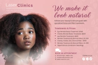 Pink medspa botox poster template